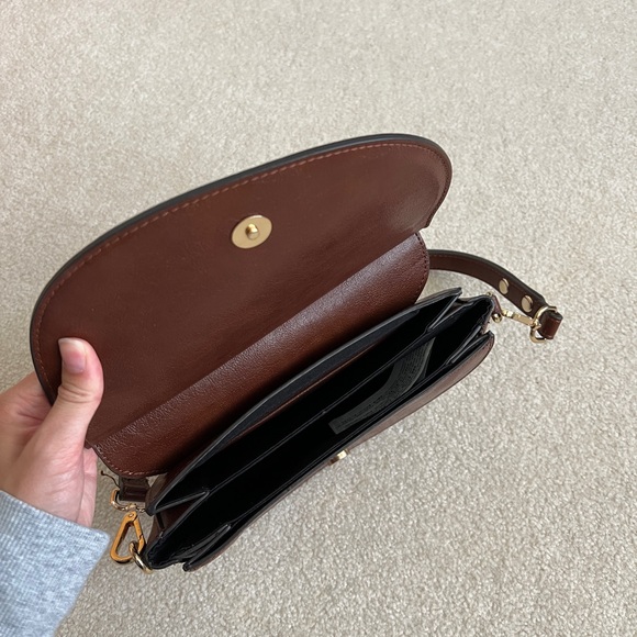 Mango shoulder bag; worn twice; dark ish red / maroon - Picture 3 of 3